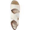 Eileen Fisher Women’s Willow Espadrille Wedge Sandal(Bone Tumbled Leather)