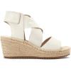 Eileen Fisher Women’s Willow Espadrille Wedge Sandal(Bone Tumbled Leather)