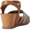Eurosoft by Sofft Women’s Tate Wedge Sandal(Silver/Gold-luggage)