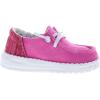 HEYDUDE Girl’s Wendy Stardust (Toddler) Loafer(Plumeria Pink)