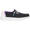 Hey Dude Kids Wendy Color Fun (Little Kid/Big Kid) – Shoes for Kids – Comfy Canvas Upper – Rubber Outsole(Black)