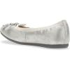 Hush Puppies Unisex-Child Josie Ballet Flat(Silver)