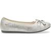 Hush Puppies Unisex-Child Josie Ballet Flat(Silver)