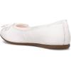 Hush Puppies Unisex-Child Josie Ballet Flat(White)