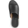 Johnston & Murphy Women’s Colleen Slides, Leather Platform Shoes for Women, Wedge Slide Sandals(Black)