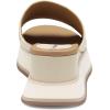 Johnston & Murphy Women’s Colleen Slides, Leather Platform Shoes for Women, Wedge Slide Sandals(Bone)