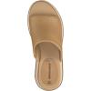 Johnston & Murphy Women’s Colleen Slides, Leather Platform Shoes for Women, Wedge Slide Sandals(Tan)