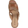 Johnston & Murphy Women’s Everly Buckle Slide Sandals, 2.5” Slip On Heels for Women, Women’s Heeled Sandals(Cognac/Brn)