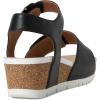 Josef Seibel Women’s Quinn 16 Wedge Sandal(Black)