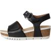 Josef Seibel Women’s Quinn 16 Wedge Sandal(Black)