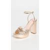 Loeffler Randall Women’s Rivka Leather Knot Platform Sandals(Champagne)