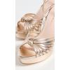 Loeffler Randall Women’s Rivka Leather Knot Platform Sandals(Champagne)
