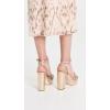 Loeffler Randall Women’s Rivka Leather Knot Platform Sandals(Champagne)