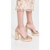 Loeffler Randall Women’s Rivka Leather Knot Platform Sandals(Champagne)