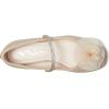 NINA Baby-Girl’s Jory (Little Big Kid) Ballet Flat W/Flower(Natural Sparkle Fabric)