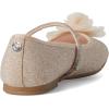 NINA Baby-Girl’s Jory (Little Big Kid) Ballet Flat W/Flower(Natural Sparkle Fabric)