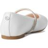 NINA Baby-Girl’s Jory (Little Big Kid) Ballet Flat W/Flower(White Smooth)