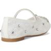 NINA Girl’s Leva (Little Big Kid) Ballet Flat(White Mesh)