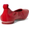 Naturalizer Women’s Game Changer by Deepica Mutyala Ballet Flat(Crimson Red Leather)