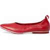 Naturalizer Women’s Game Changer by Deepica Mutyala Ballet Flat(Crimson Red Leather)
