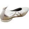 Naturalizer Women’s Game Changer by Deepica Mutyala Ballet Flat(Silver Sand Leather)
