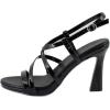 Naturalizer Women’s Luisa Heeled Dress Sandal(Black Patent Leather)
