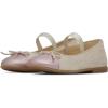 Naturino Girl’s Croise Tip (Toddler/Little Kid) Ballet Flat(Platinum/Pink)
