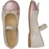 Naturino Girl’s Croise Tip (Toddler/Little Kid) Ballet Flat(Platinum/Pink)