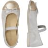 Naturino Girl’s Croise Tip (Toddler/Little Kid) Ballet Flat(Silver/Platinum)