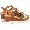 PIKOLINOS Wedge Sandals Leather Aguadulce for Woman(Brandy)