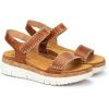 PIKOLINOS Wedge Sandals Leather Palma for Woman(Brandy)