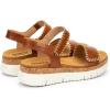 PIKOLINOS Wedge Sandals Leather Palma for Woman(Brandy)