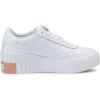 PUMA Women’s Cali Wedge Sneaker, AD Template Size(Puma White Apricot Blush)
