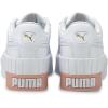 PUMA Women’s Cali Wedge Sneaker, AD Template Size(Puma White Apricot Blush)