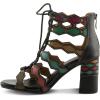 Spring Step L’Artiste Women’s Artdeco Sandal(Black Multi)