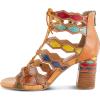 Spring Step L’Artiste Women’s Artdeco Sandal(Camel Multi)