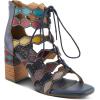 Spring Step L’Artiste Women’s Artdeco Sandal(Navy Multi)