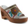 Spring Step L’Artiste Women’s Calle Sandal(White Multi)