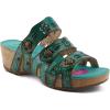 Spring Step L’Artiste Women’s Carbone Sandal(Green Multi)