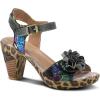Spring Step L’Artiste Women’s Wildcat Sandal(Black Multi)