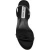 Steve Madden Women’s Emilie Heeled Sandal(Black Leather)