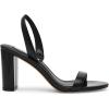 Steve Madden Women’s Emilie Heeled Sandal(Black Leather)