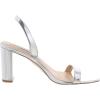 Steve Madden Women’s Emilie Heeled Sandal(Silver Foil)