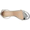 Stuart Weitzman Womens Nudist Block 35(Silver)