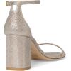 Stuart Weitzman Women’s Nudist Block 75 Pump(Poudre)