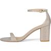 Stuart Weitzman Women’s Nudist Block 75 Pump(Poudre)