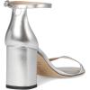 Stuart Weitzman Women’s Nudist Block 75 Pump(Silver)