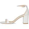 Stuart Weitzman Women’s Nudist Block 75 Pump(White)