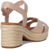 TOMS Women’s Isla Heeled Sandal(Pale Rose Suede)
