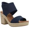 TOMS Women’s, Majorca Platform Sandal(Basket Weave Navy)